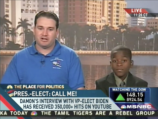 Illustration for article titled Kid Reporter Wants Obama To Be His Homeboy